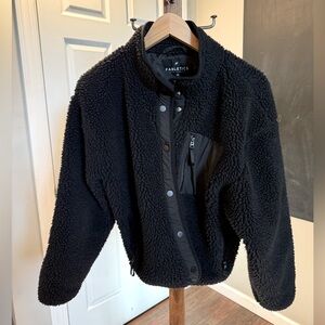 Fabletics Fleece Jacket Black XS